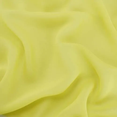 2 YD PC-Citrus Yellow Silk Chiffon Fabric