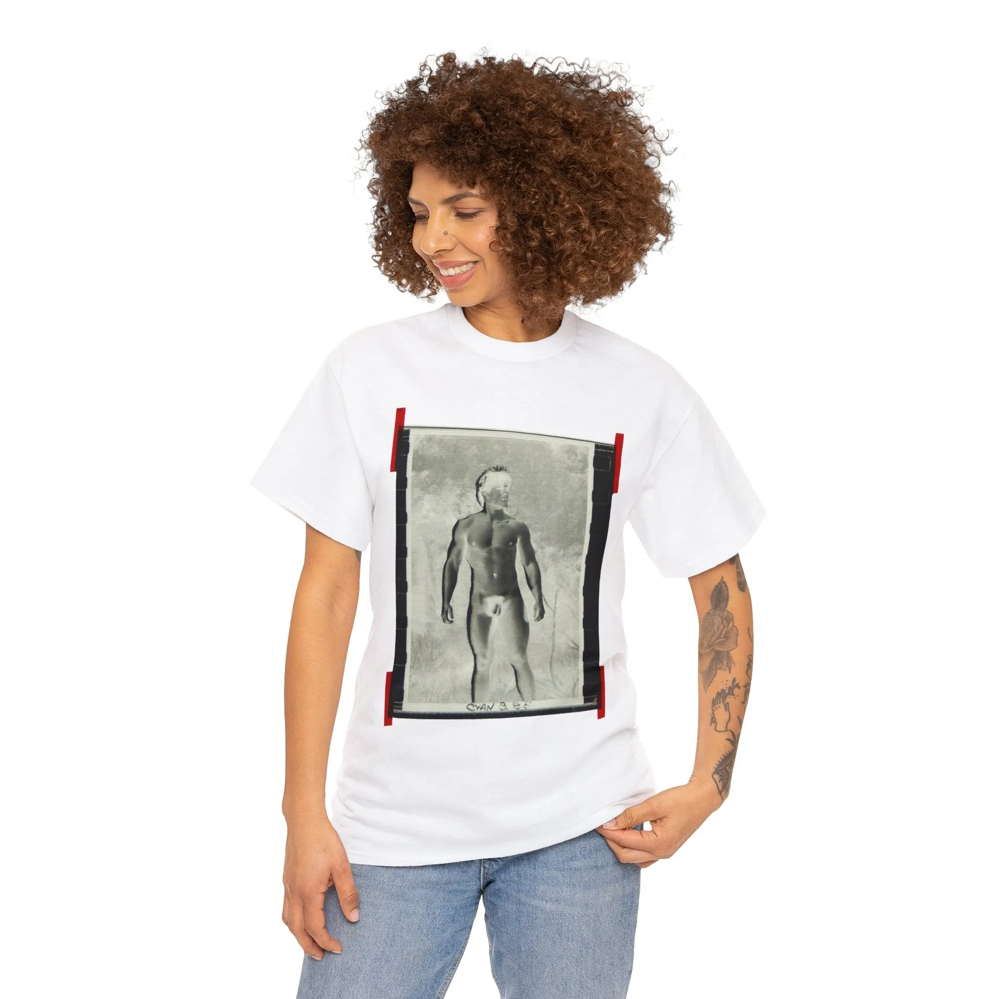 90S VINTAGE GAY PORN TRANSPARENCY Unisex Heavy Cotton Tee #5