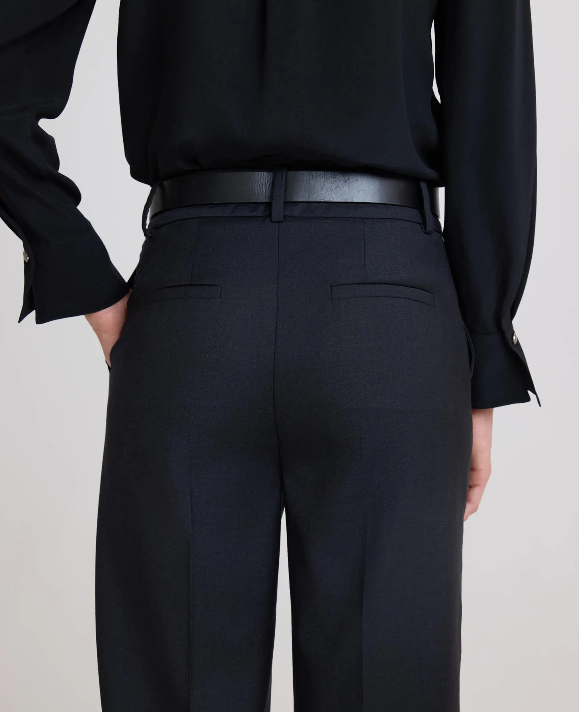 Birch Straight Leg Wool Trousers