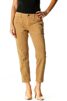 Brown Straight Leg Jeans