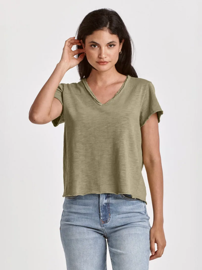 Dear John Vanya Short Sleeve Slub Tee