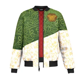 Floral Bee Bomber Jacket