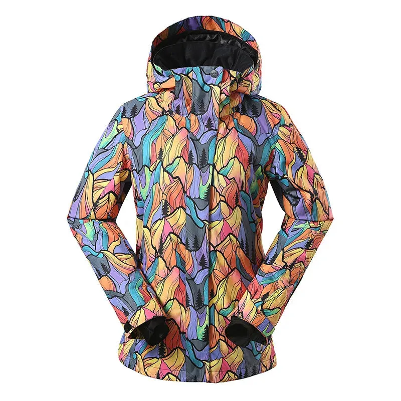 GSOU SNOW Winter Multi Color Snow Jacket