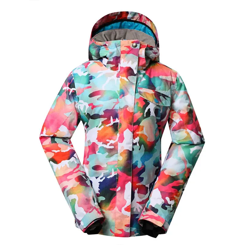 GSOU SNOW Winter Multi Color Snow Jacket