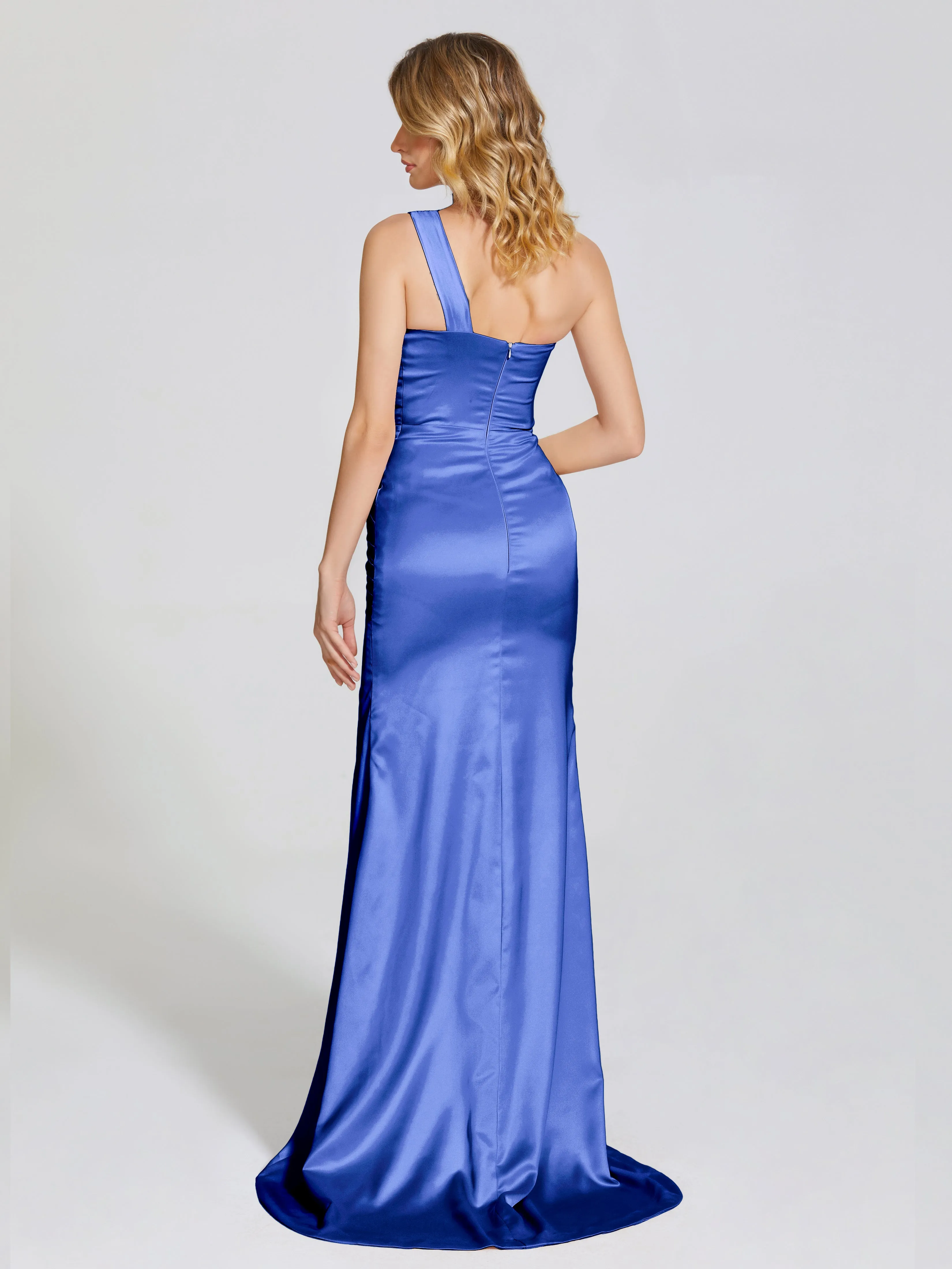 Jayla Ruched Soft Satin Bridesmaid Dresses