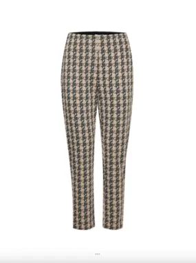 Kate Houndstooth Pants - Doeskin Houndstooth