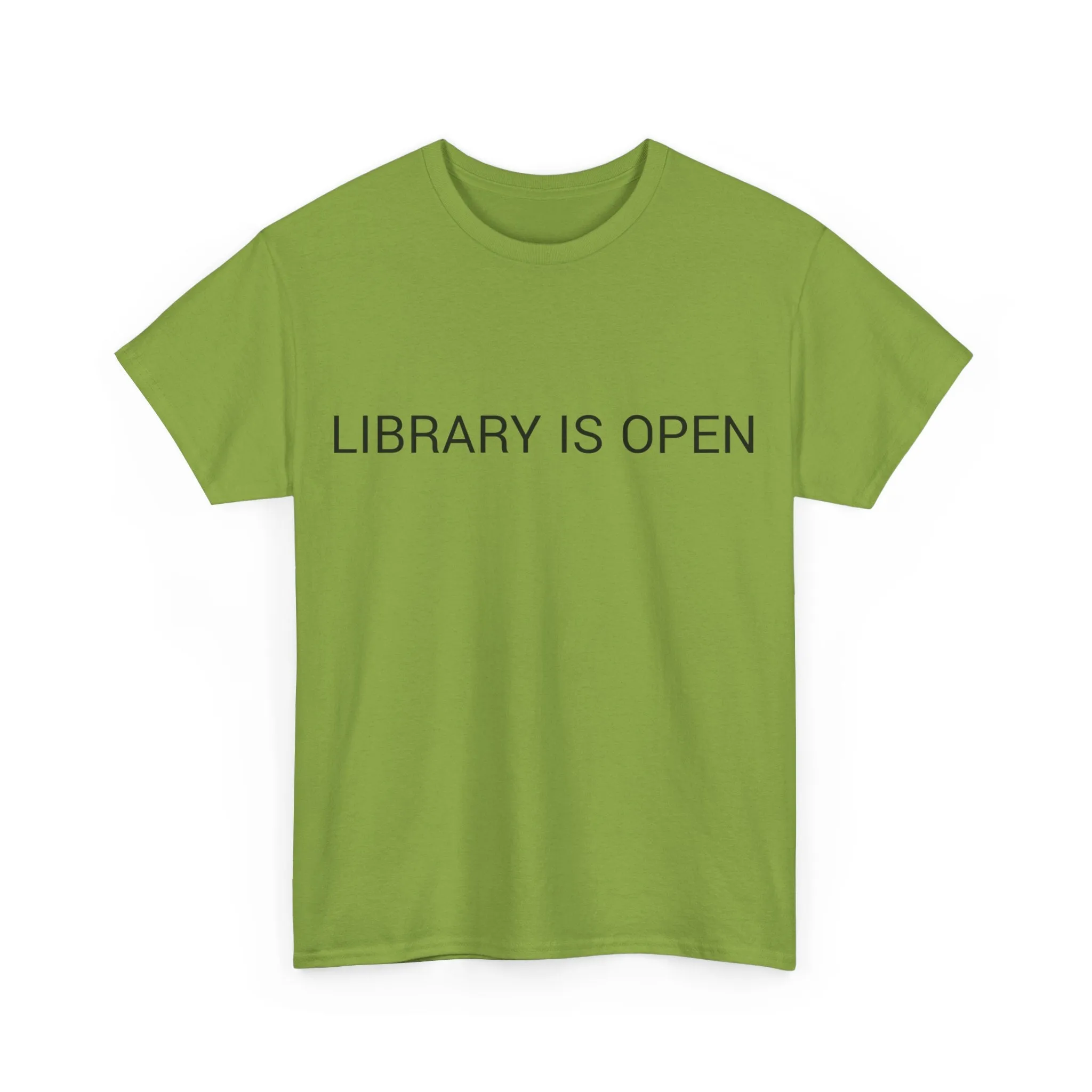 LIBRARY IS OPEN TEE BY CULTUREEDIT AVAILABLE IN 13 COLORS