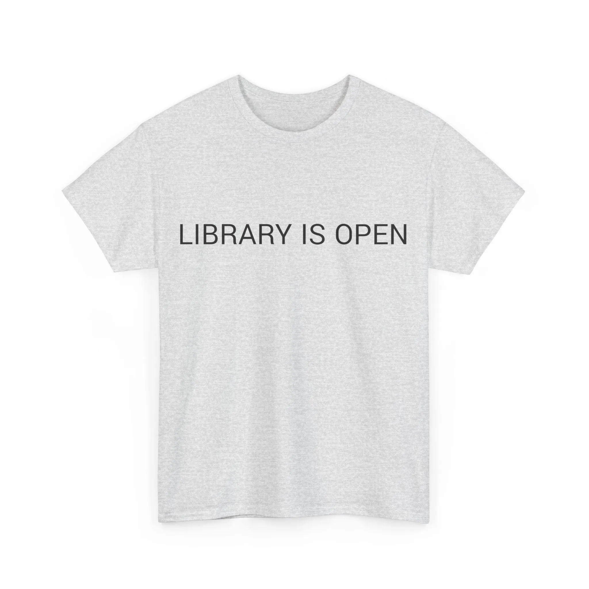 LIBRARY IS OPEN TEE BY CULTUREEDIT AVAILABLE IN 13 COLORS