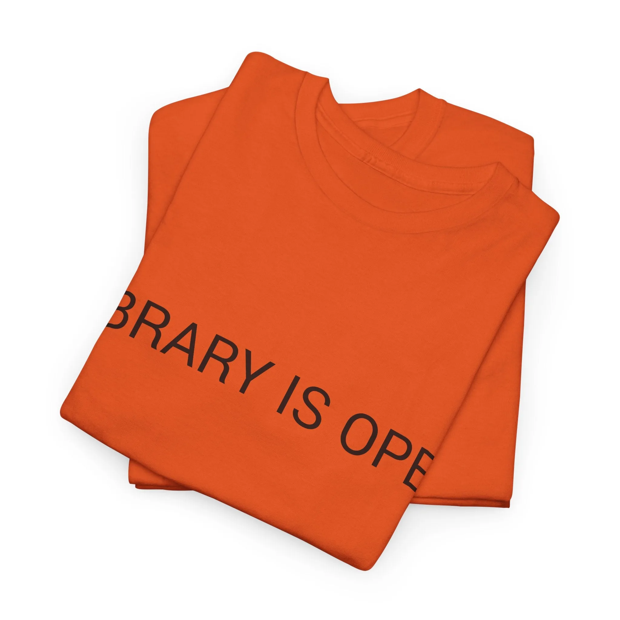 LIBRARY IS OPEN TEE BY CULTUREEDIT AVAILABLE IN 13 COLORS