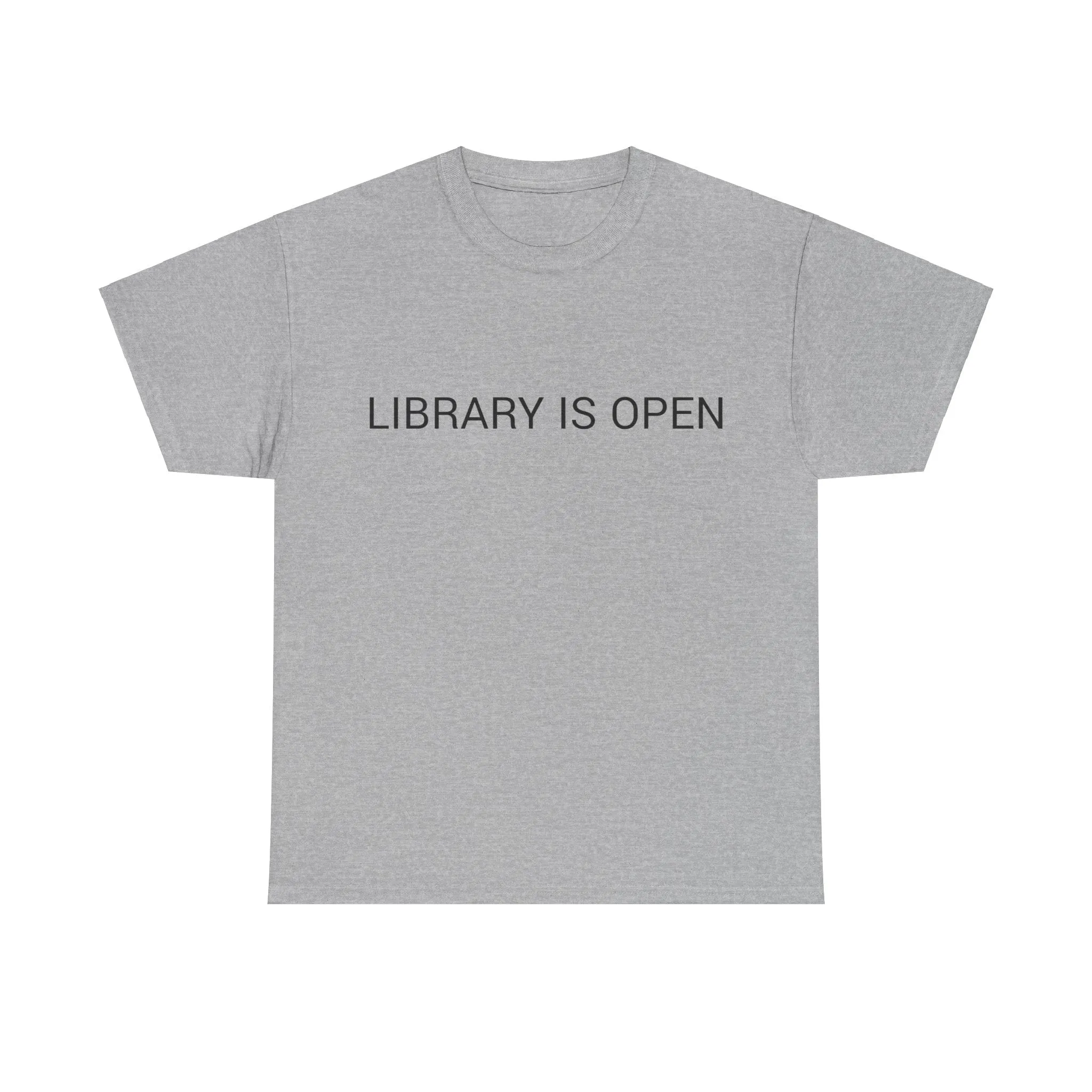 LIBRARY IS OPEN TEE BY CULTUREEDIT AVAILABLE IN 13 COLORS