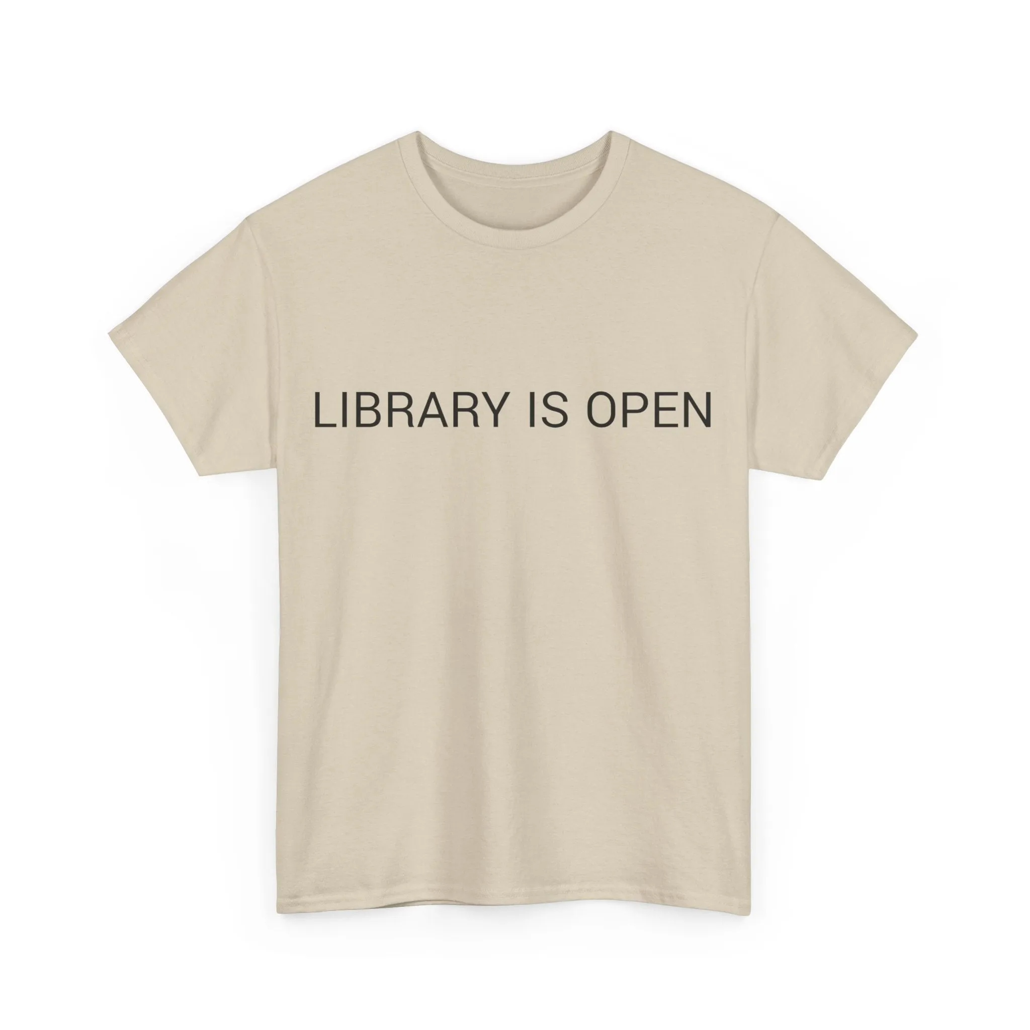 LIBRARY IS OPEN TEE BY CULTUREEDIT AVAILABLE IN 13 COLORS