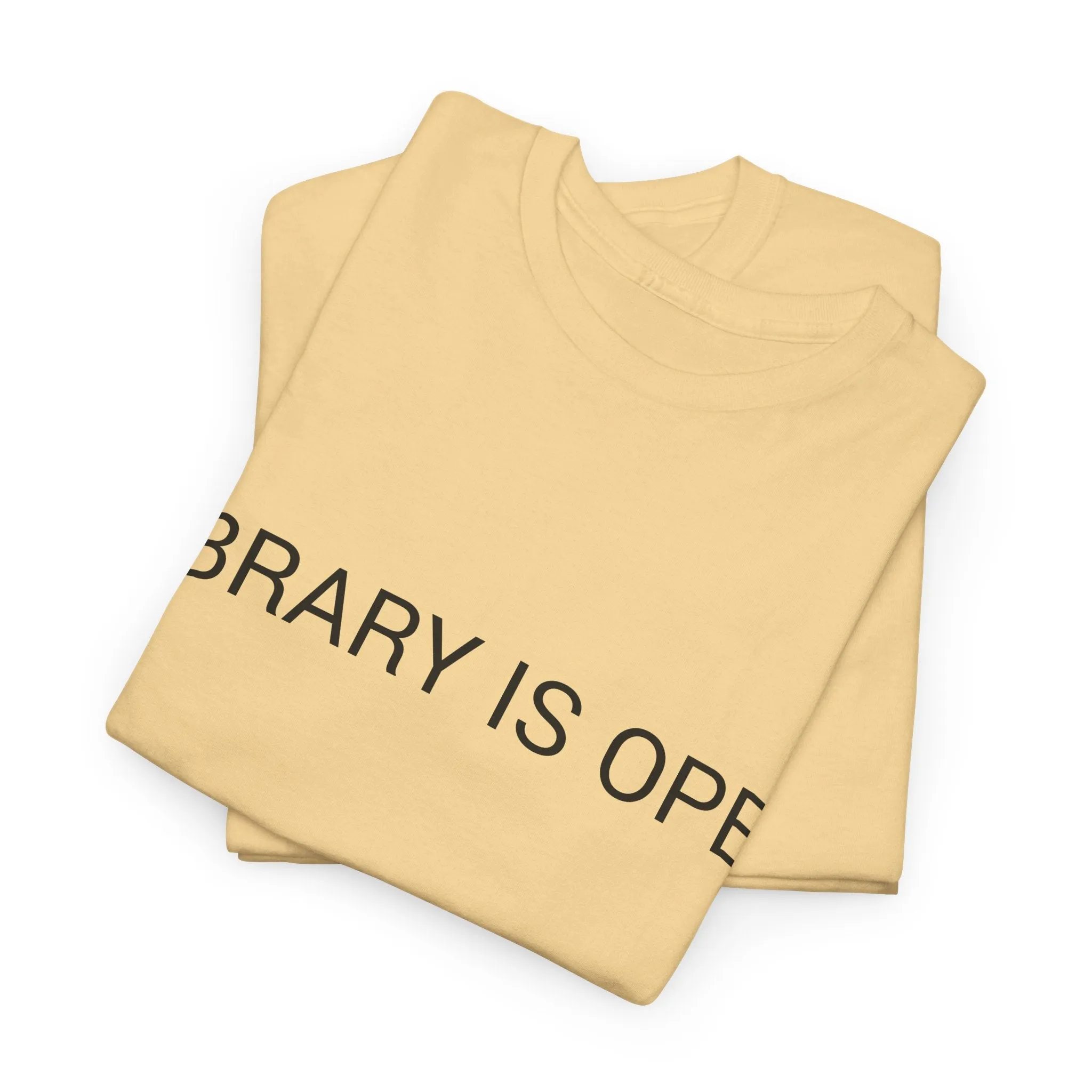 LIBRARY IS OPEN TEE BY CULTUREEDIT AVAILABLE IN 13 COLORS