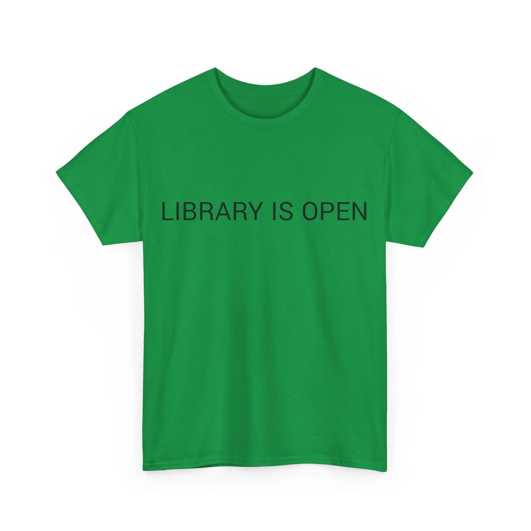 LIBRARY IS OPEN TEE BY CULTUREEDIT AVAILABLE IN 13 COLORS