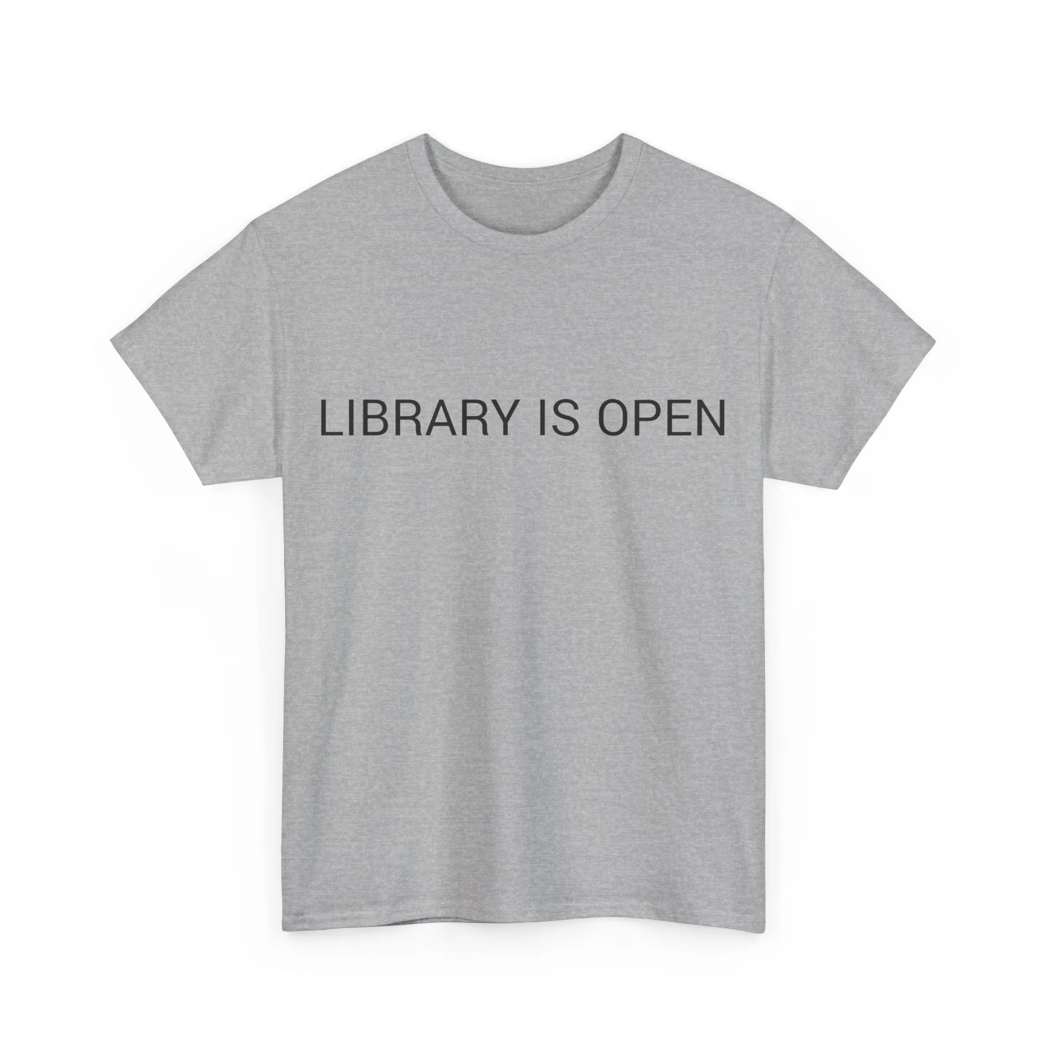 LIBRARY IS OPEN TEE BY CULTUREEDIT AVAILABLE IN 13 COLORS