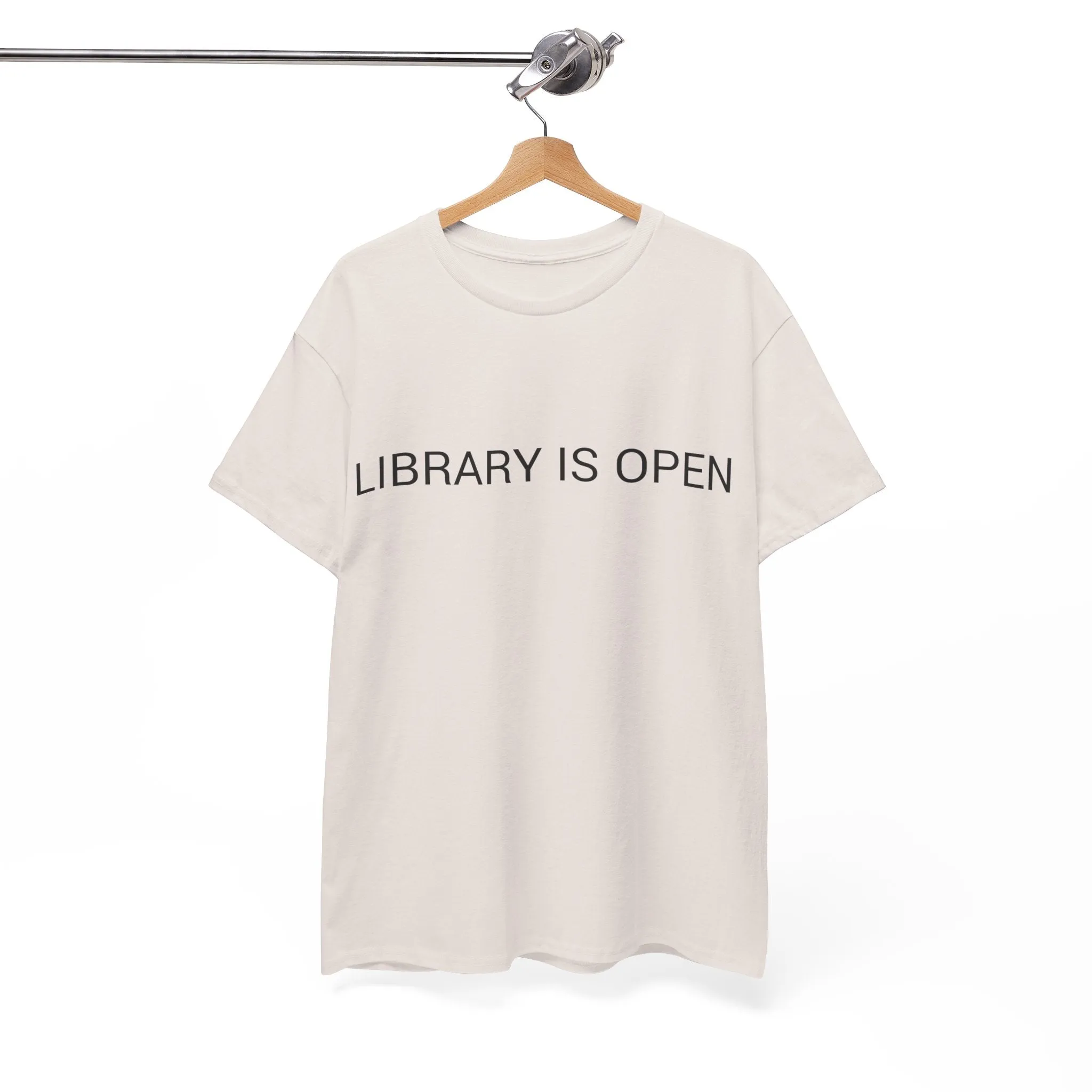 LIBRARY IS OPEN TEE BY CULTUREEDIT AVAILABLE IN 13 COLORS