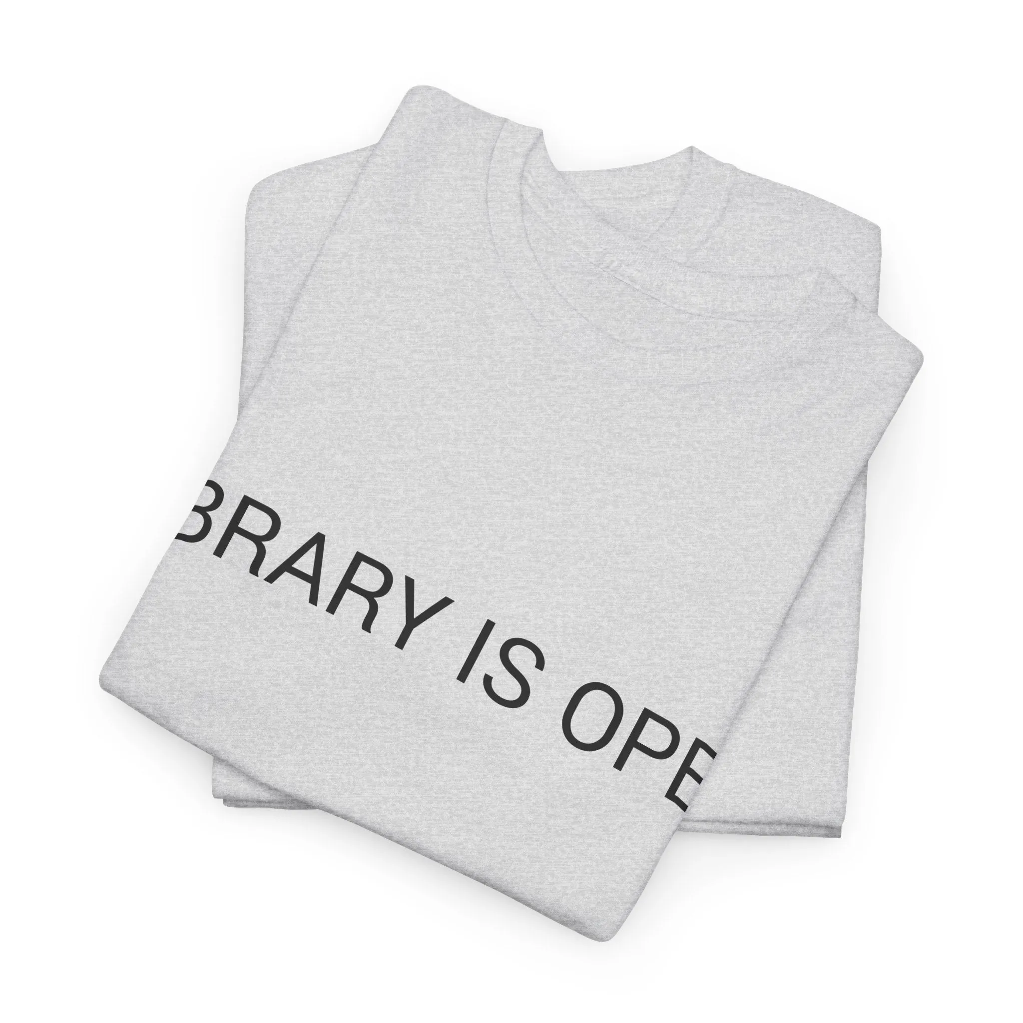 LIBRARY IS OPEN TEE BY CULTUREEDIT AVAILABLE IN 13 COLORS