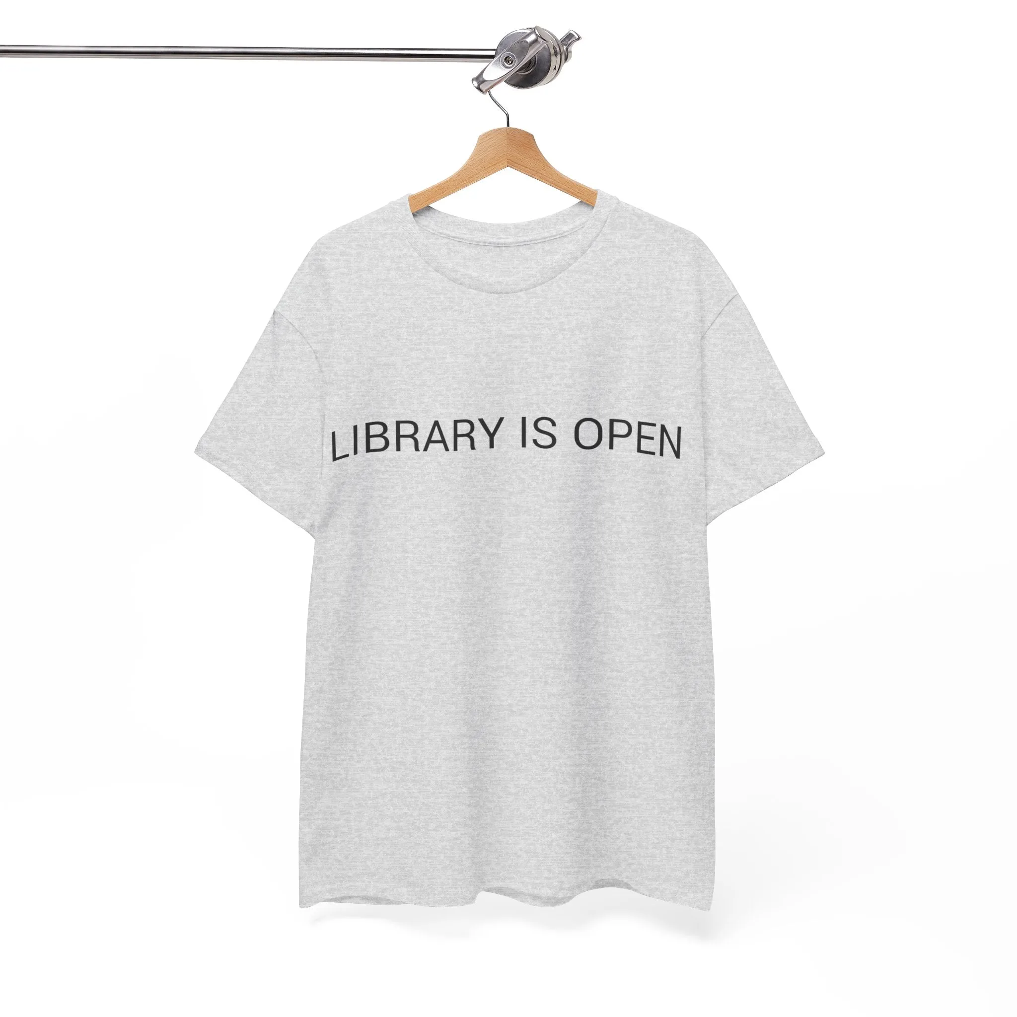 LIBRARY IS OPEN TEE BY CULTUREEDIT AVAILABLE IN 13 COLORS