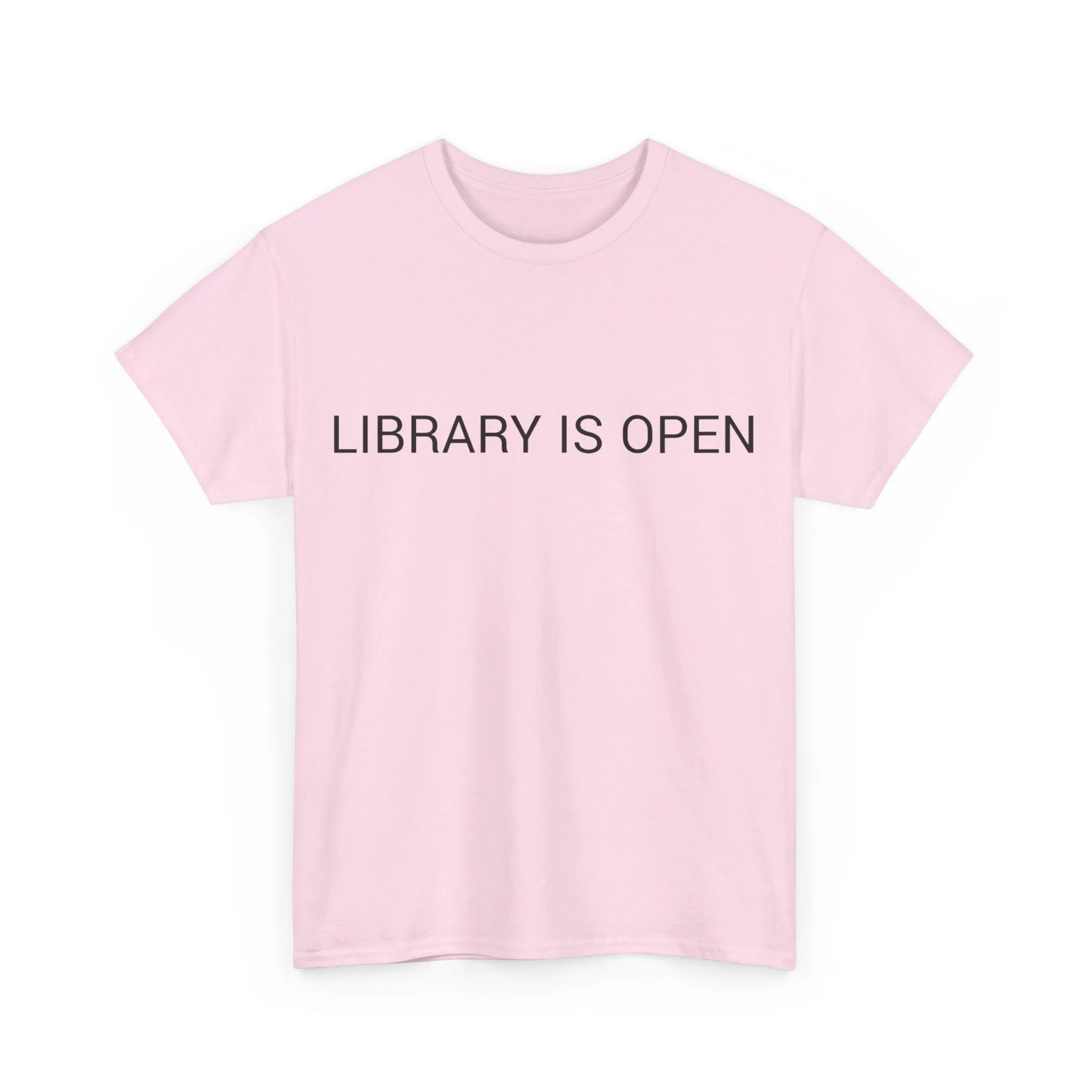 LIBRARY IS OPEN TEE BY CULTUREEDIT AVAILABLE IN 13 COLORS