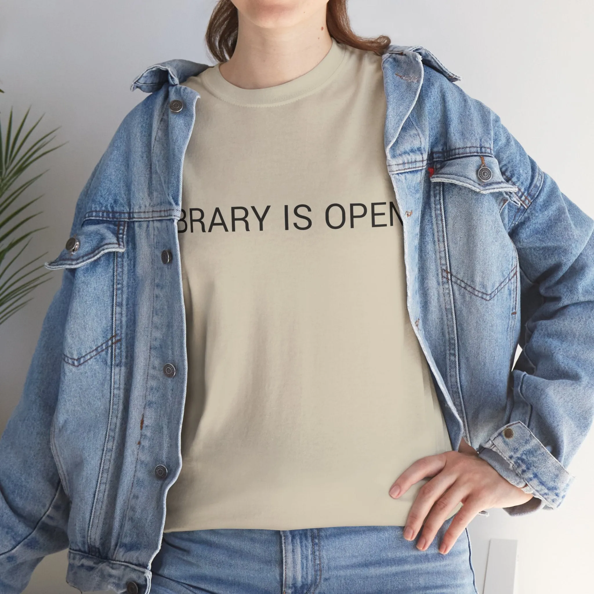 LIBRARY IS OPEN TEE BY CULTUREEDIT AVAILABLE IN 13 COLORS