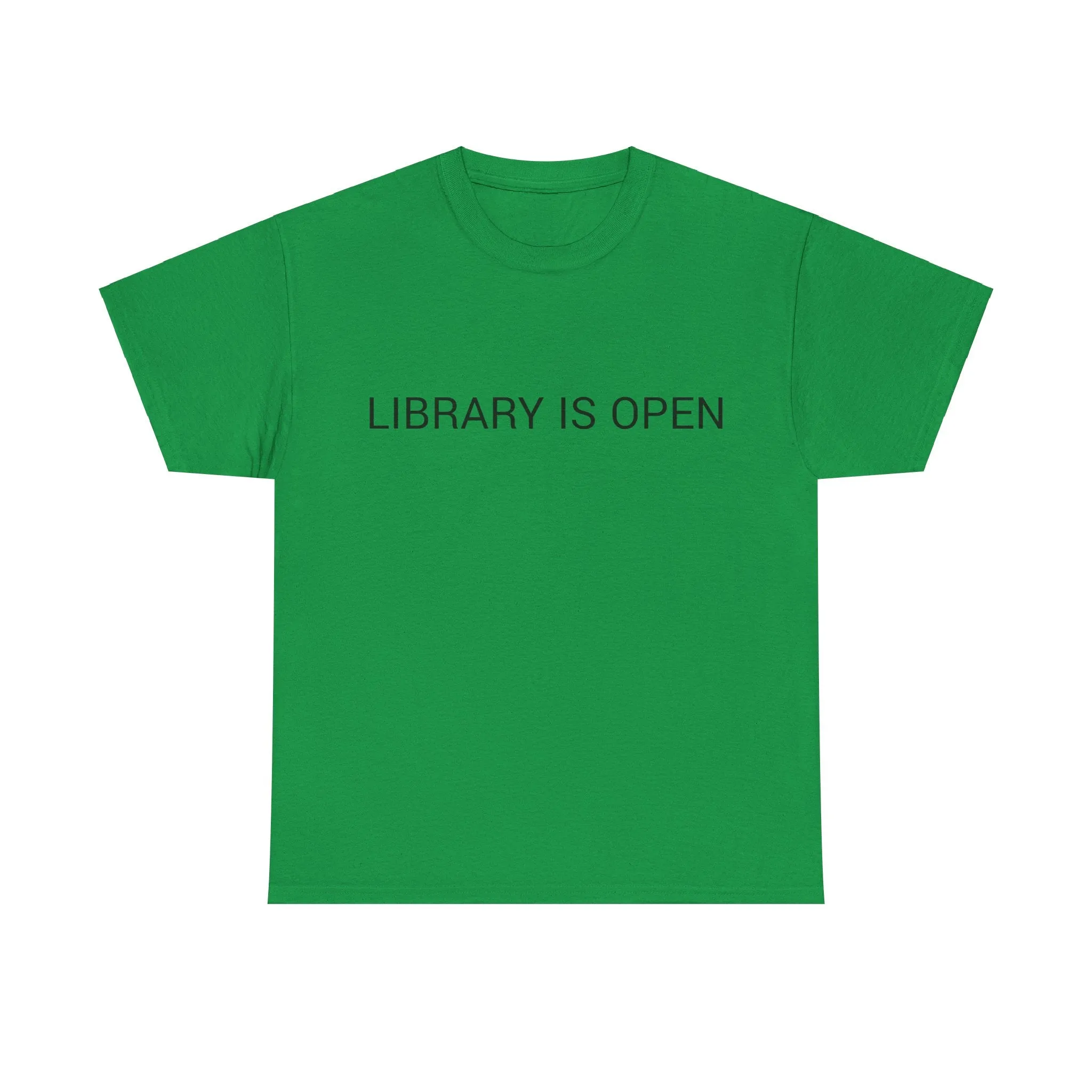 LIBRARY IS OPEN TEE BY CULTUREEDIT AVAILABLE IN 13 COLORS