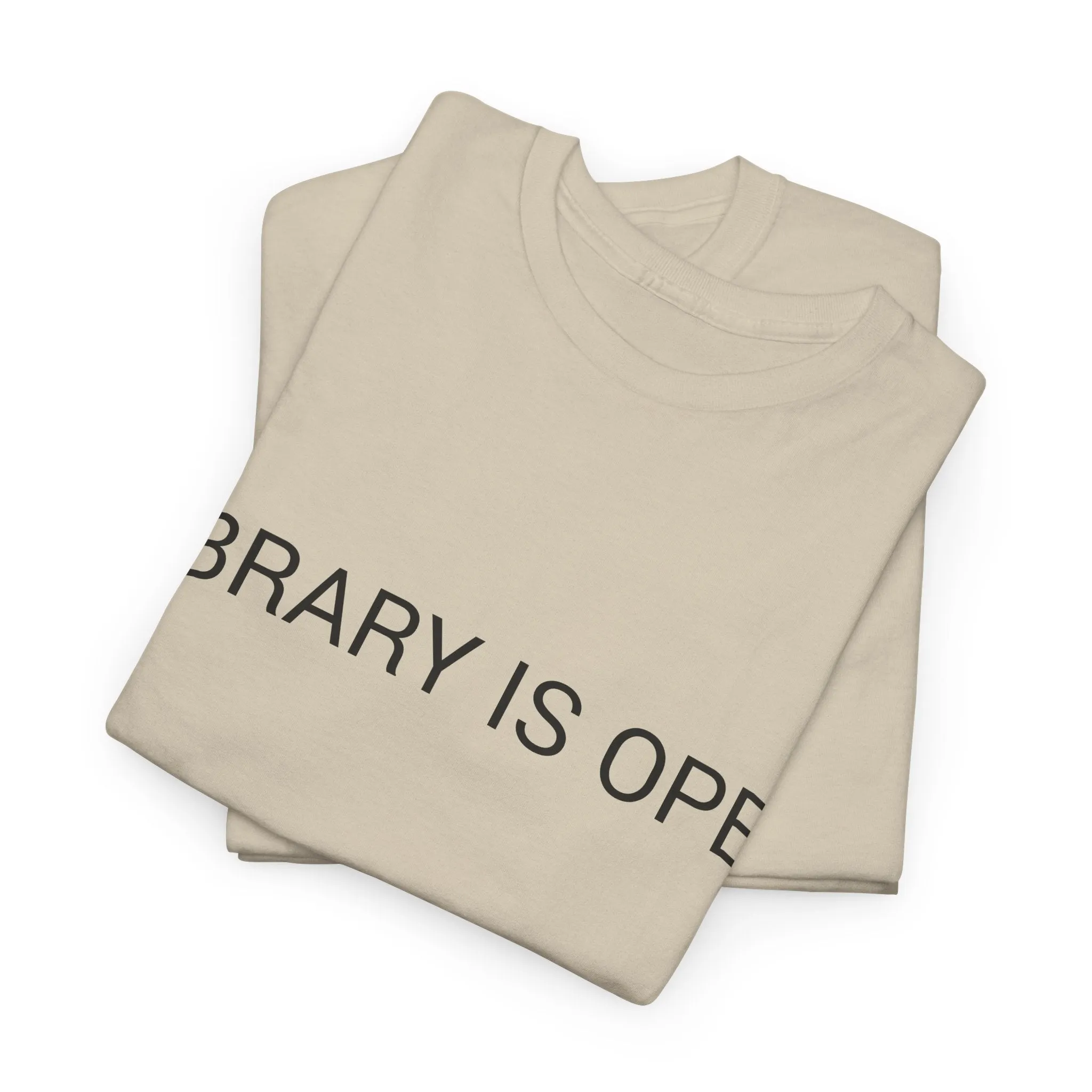 LIBRARY IS OPEN TEE BY CULTUREEDIT AVAILABLE IN 13 COLORS