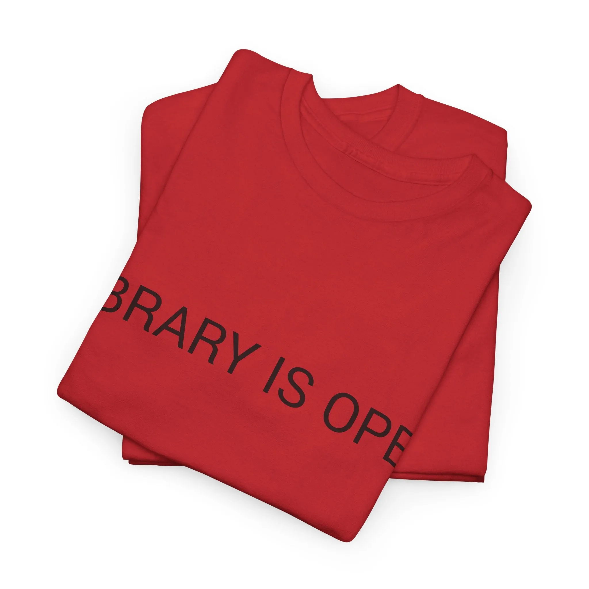 LIBRARY IS OPEN TEE BY CULTUREEDIT AVAILABLE IN 13 COLORS