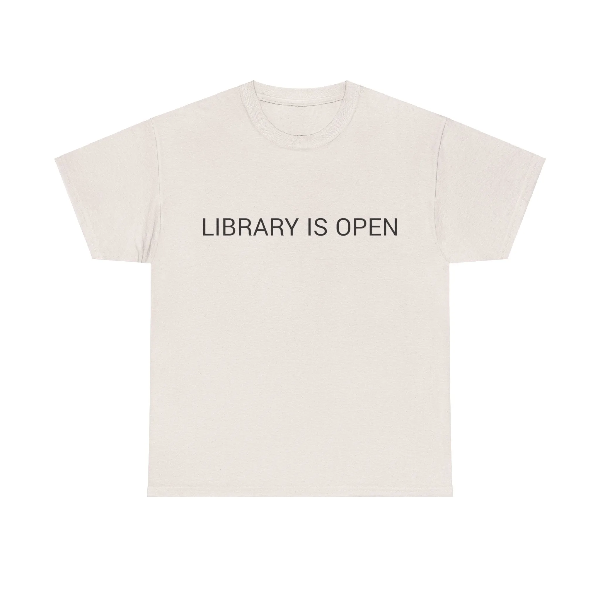 LIBRARY IS OPEN TEE BY CULTUREEDIT AVAILABLE IN 13 COLORS