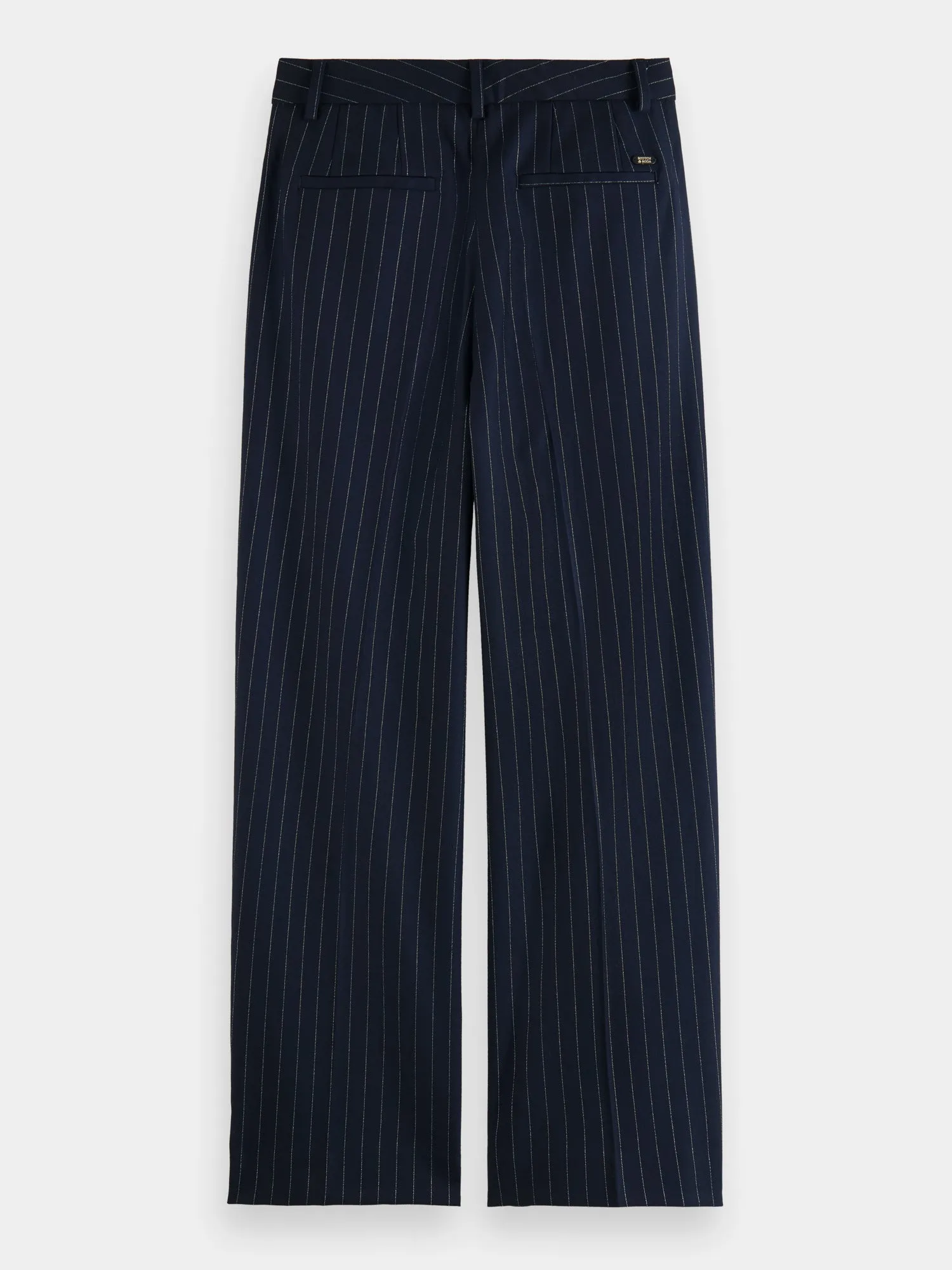 Loose tapered-fit pinstripe pants