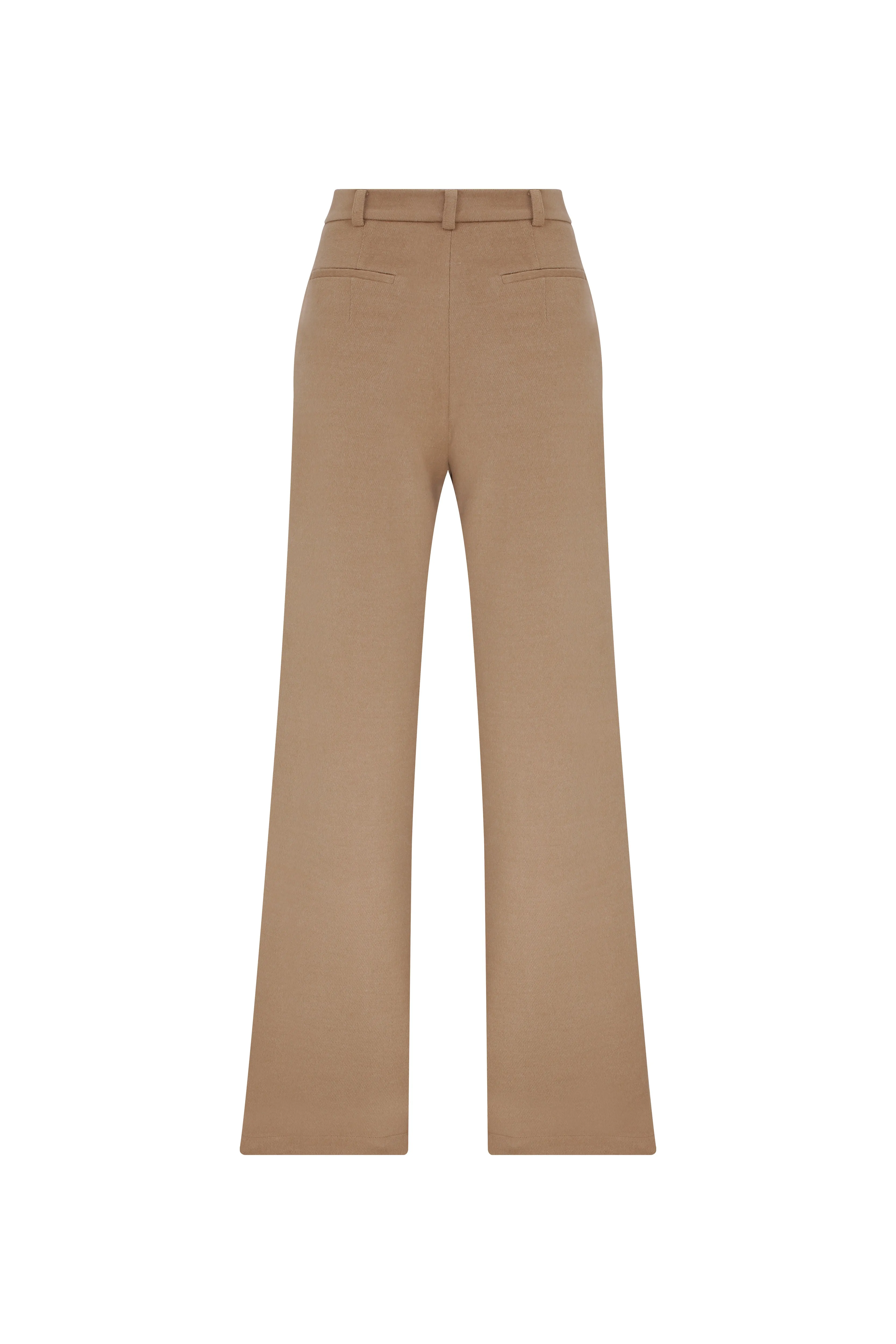 Millie Wool Trousers in Beige