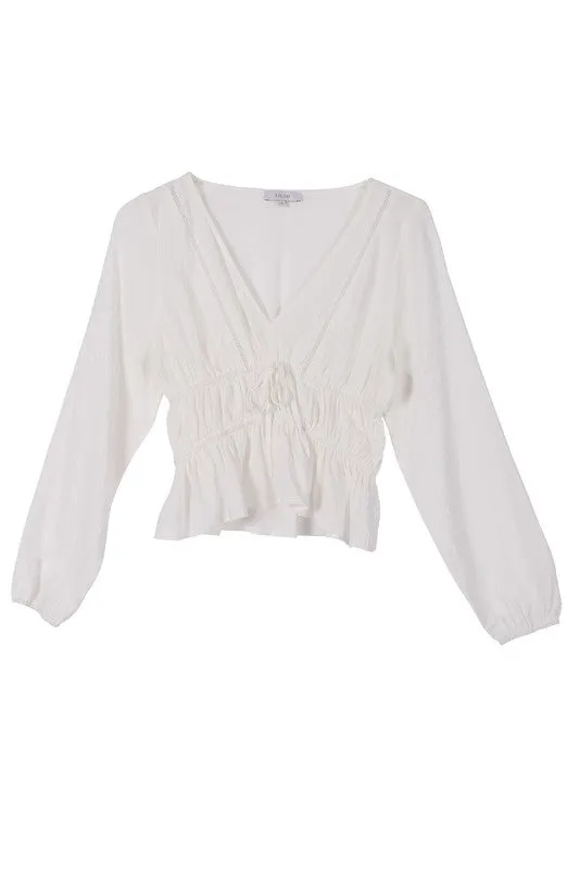 Nikki Lace Detail Blouse