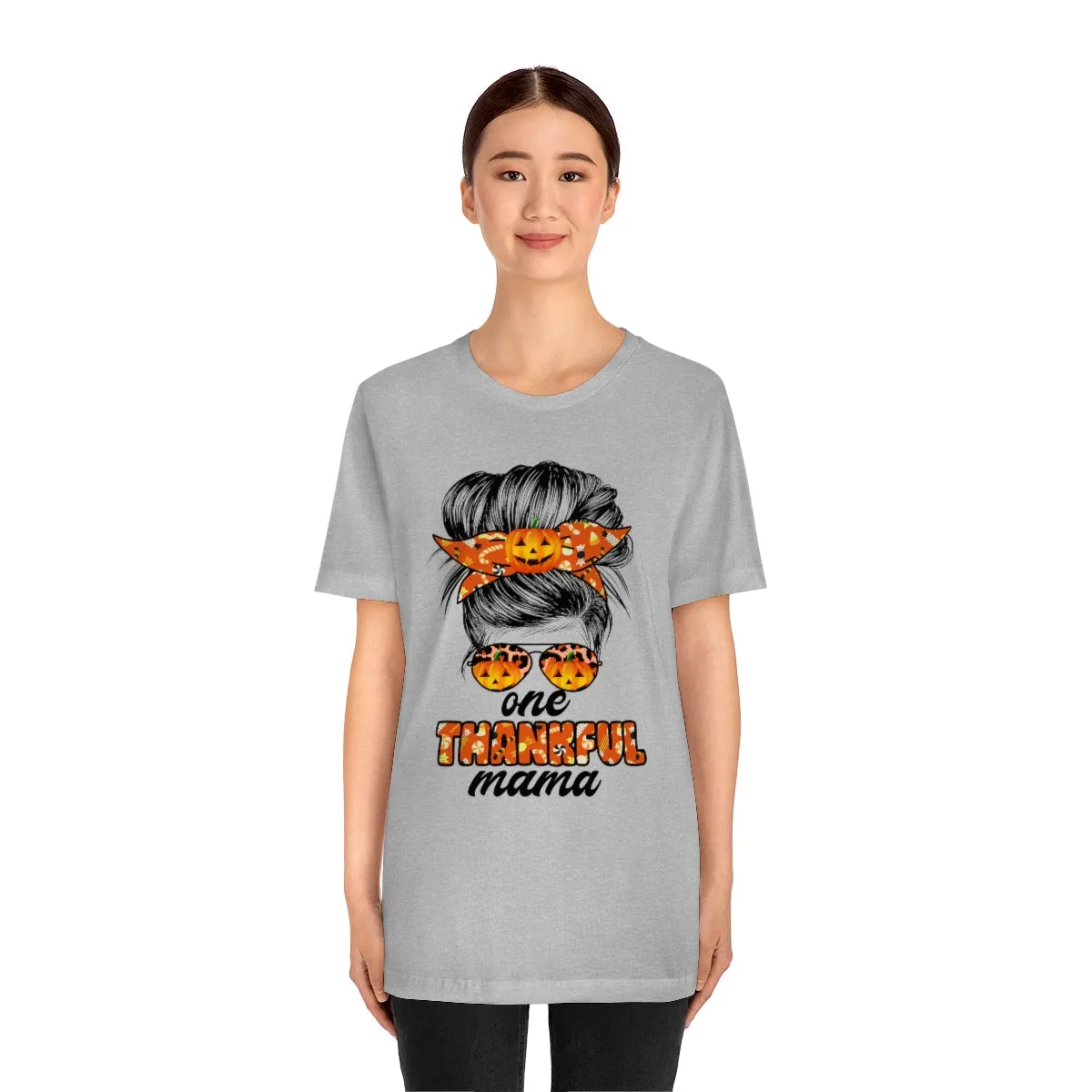 One Thankful Mama Fall Unisex Jersey Short Sleeve Tee S-3XL