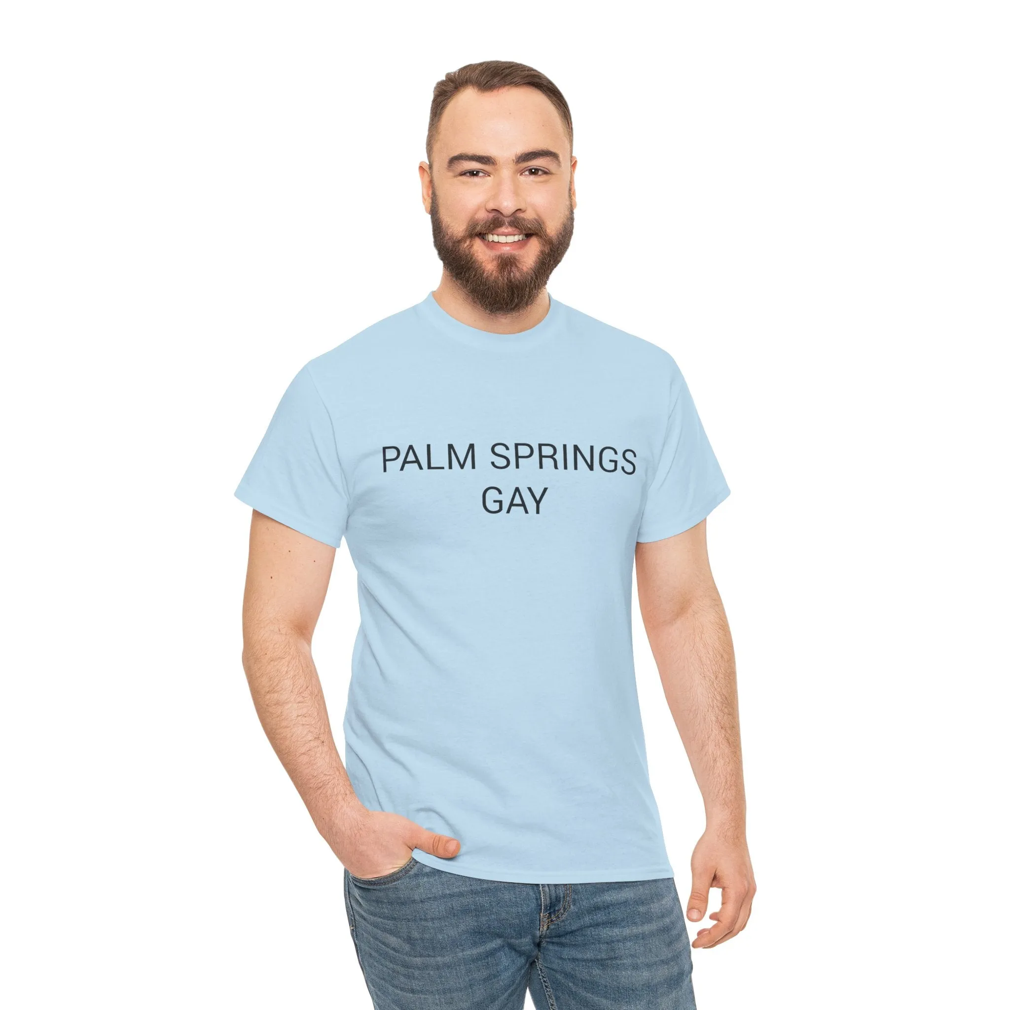 PALM SPRINGS GAY TEE BY CULTUREEDIT AVAILABLE IN 13 COLORS