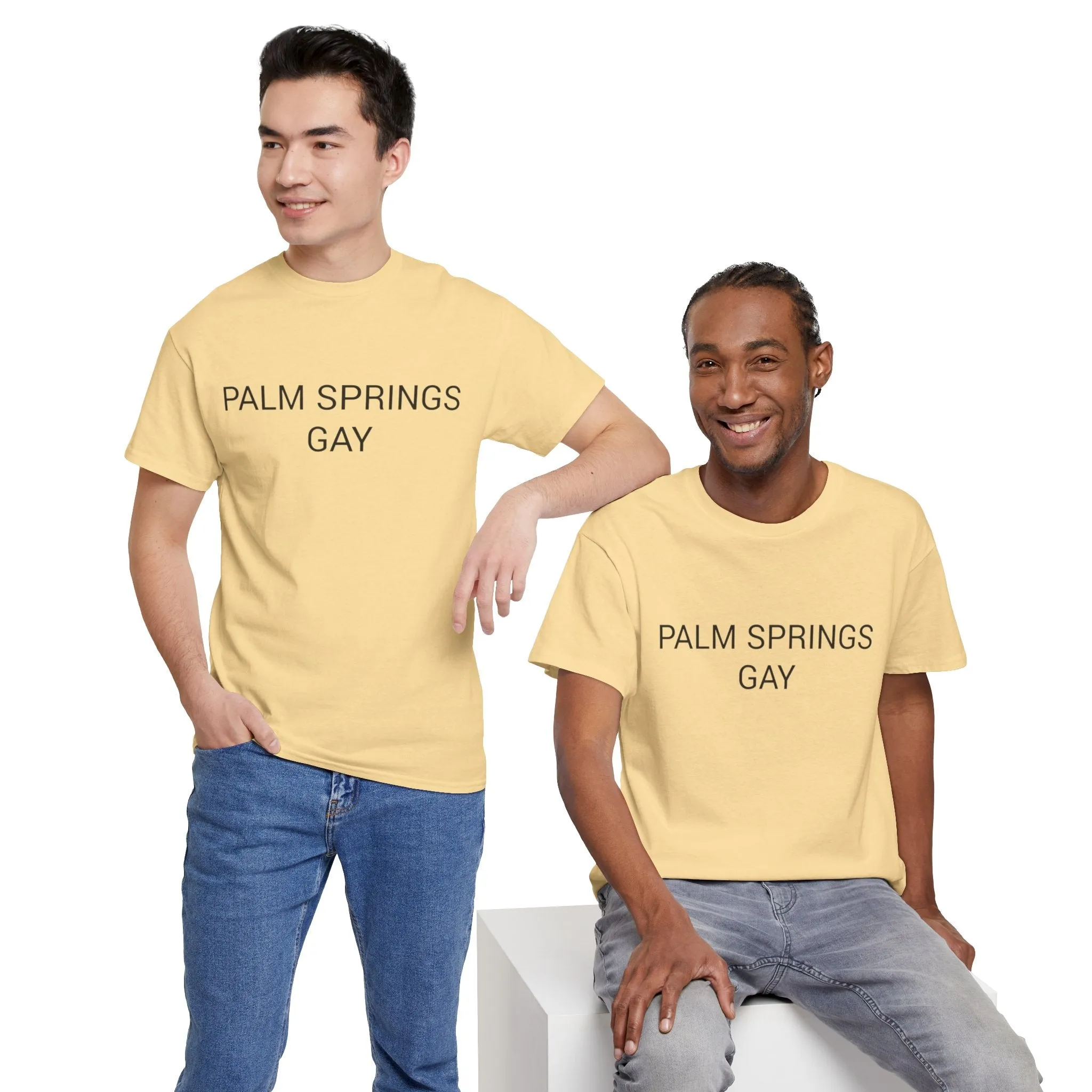 PALM SPRINGS GAY TEE BY CULTUREEDIT AVAILABLE IN 13 COLORS