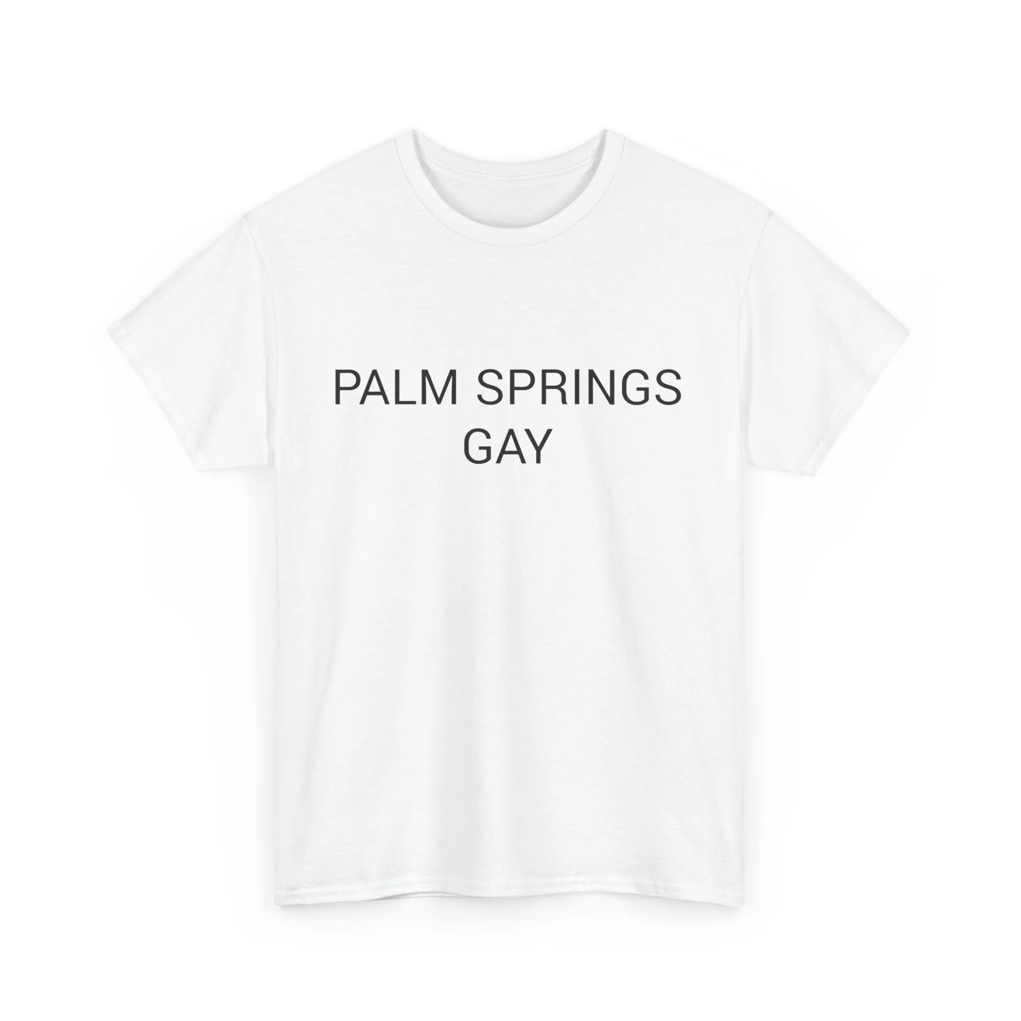 PALM SPRINGS GAY TEE BY CULTUREEDIT AVAILABLE IN 13 COLORS