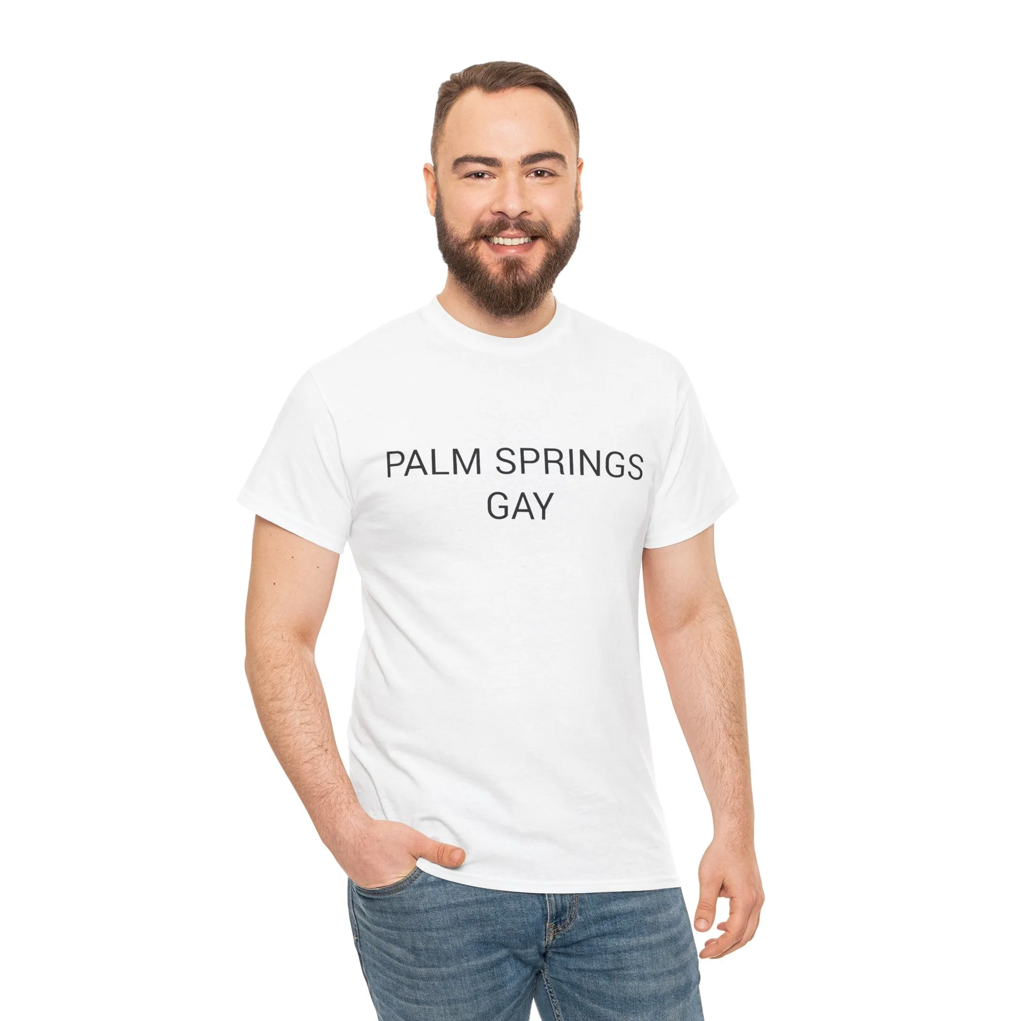 PALM SPRINGS GAY TEE BY CULTUREEDIT AVAILABLE IN 13 COLORS