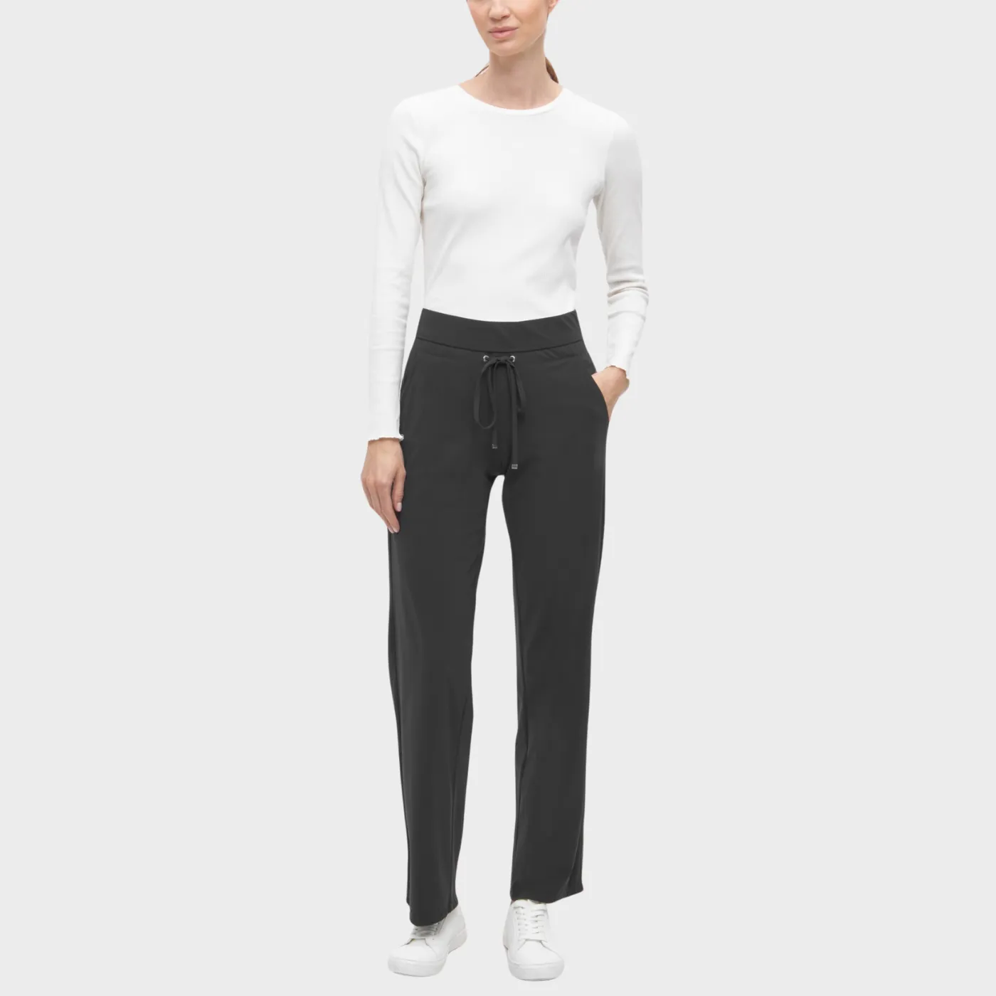 Raffaello Rossi Straight Leg Trousers | Black