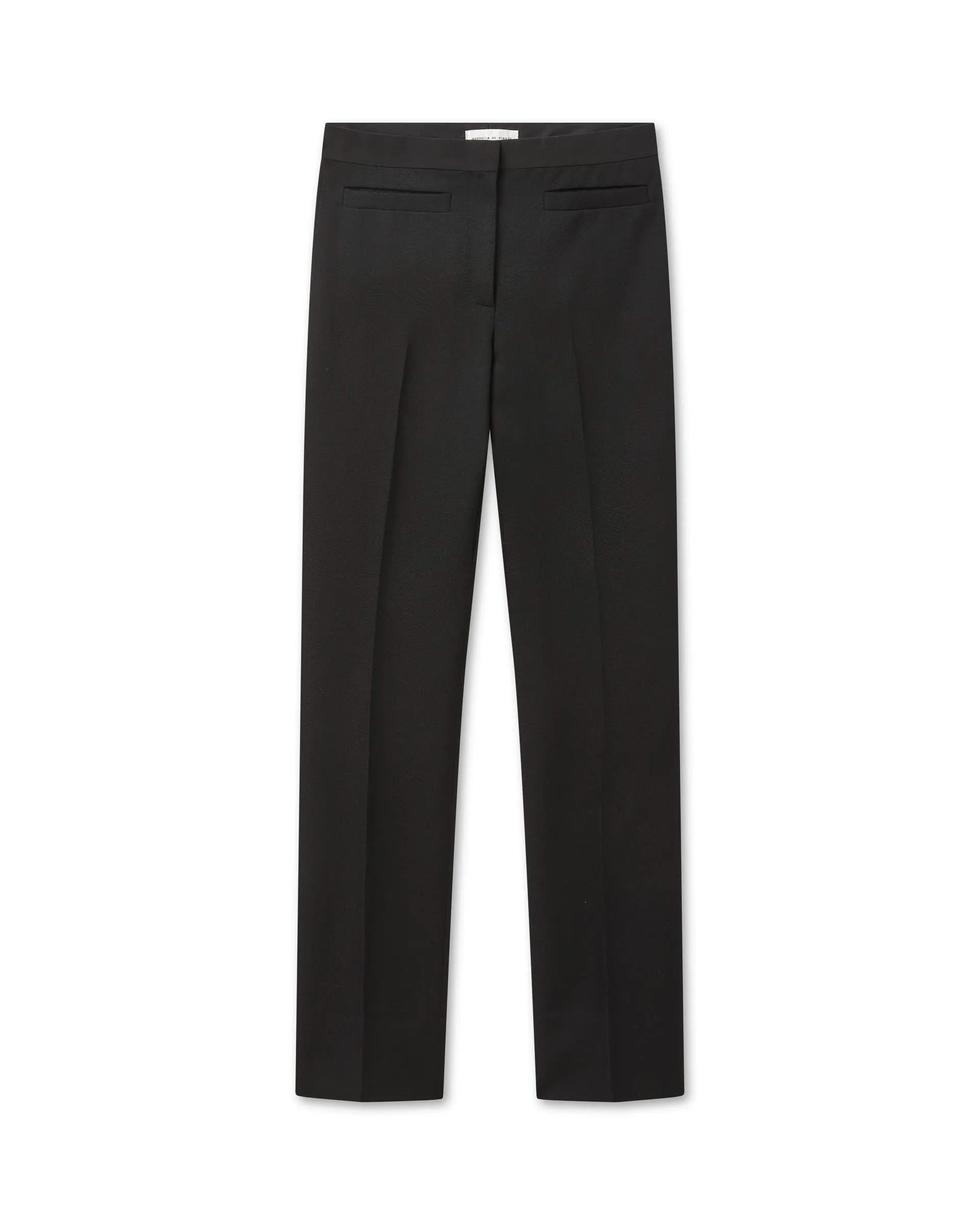 Riley Trousers in Wool Twill, Black