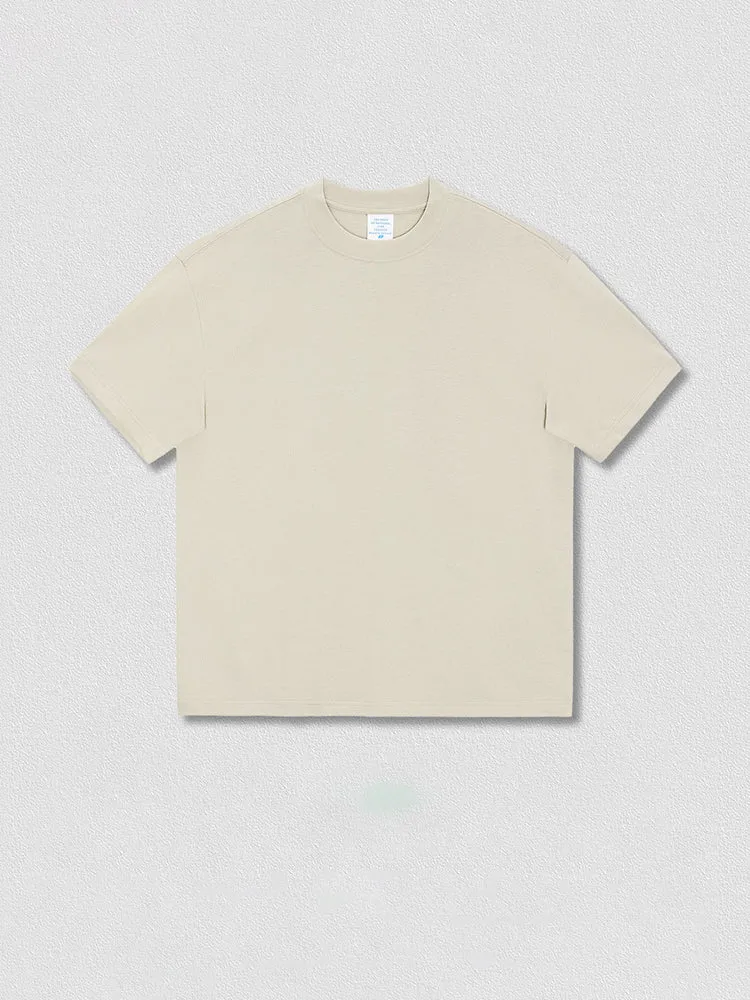 Solid Color Crew Neck Cotton Plain T-Shirts