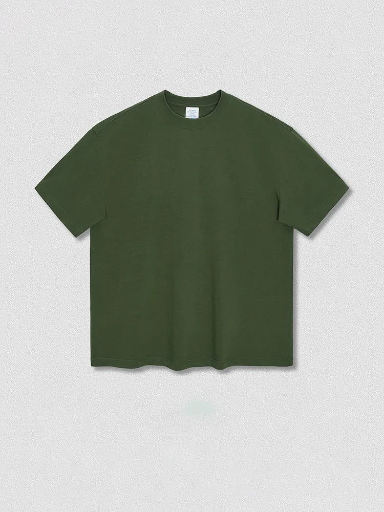 Solid Color Crew Neck Cotton Plain T-Shirts