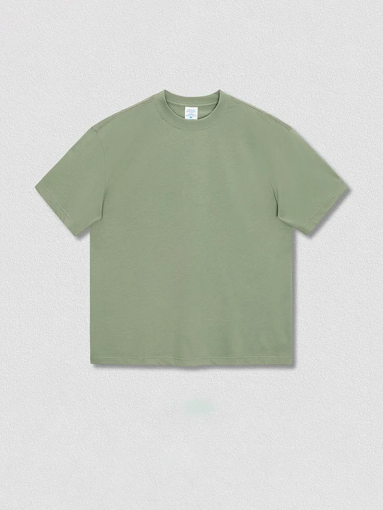 Solid Color Crew Neck Cotton Plain T-Shirts