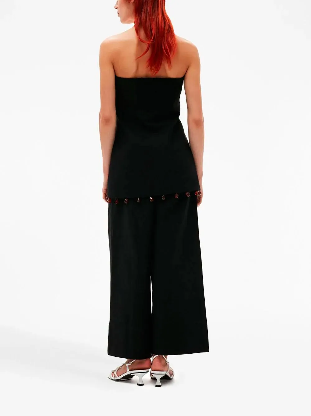 Straight-leg culotte trousers