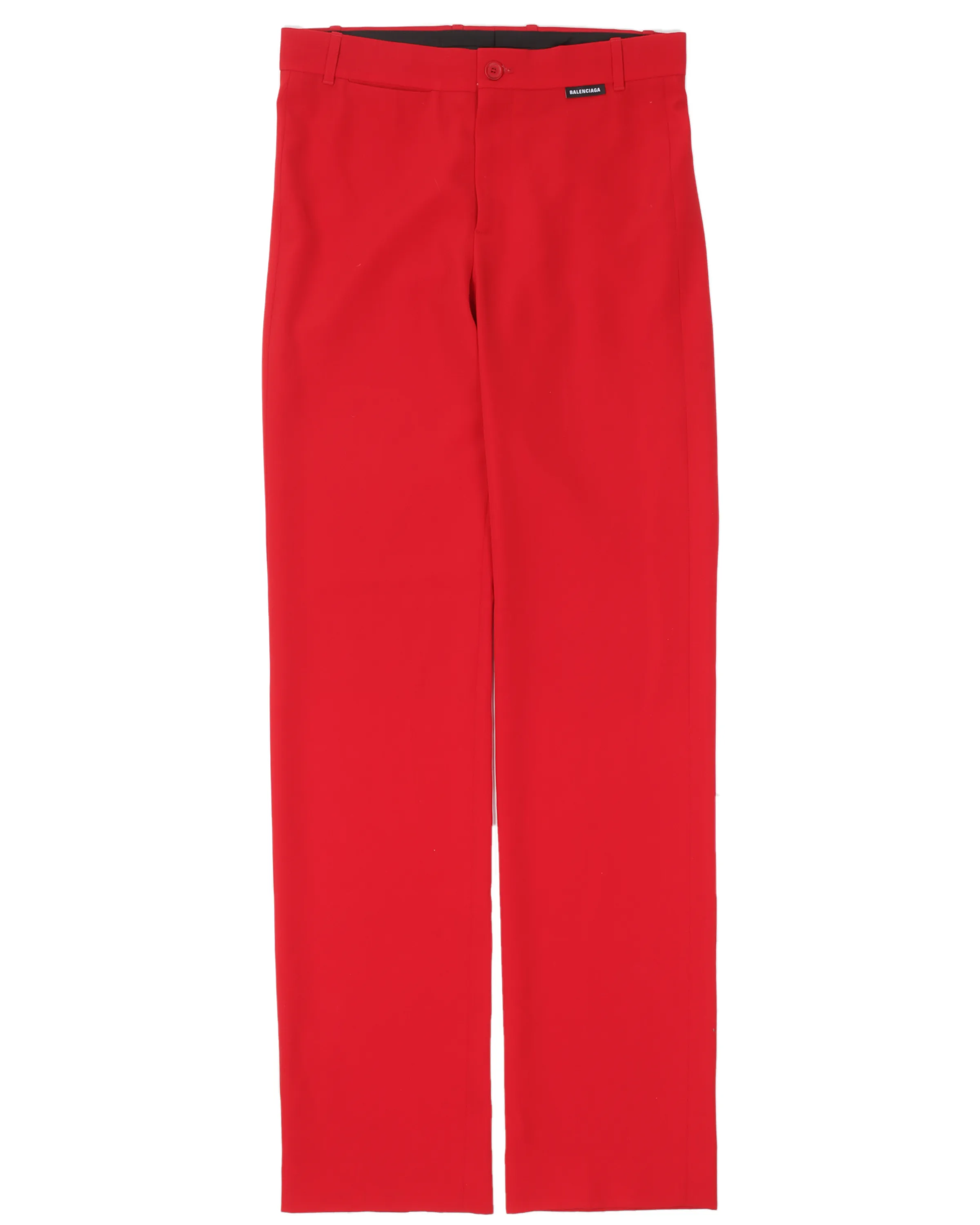 Straight-Leg Slack Trousers