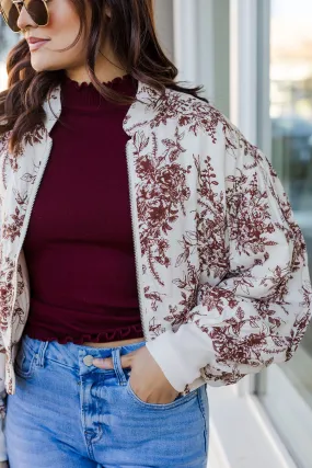 The Floral Fields Printed Bomber Jacket