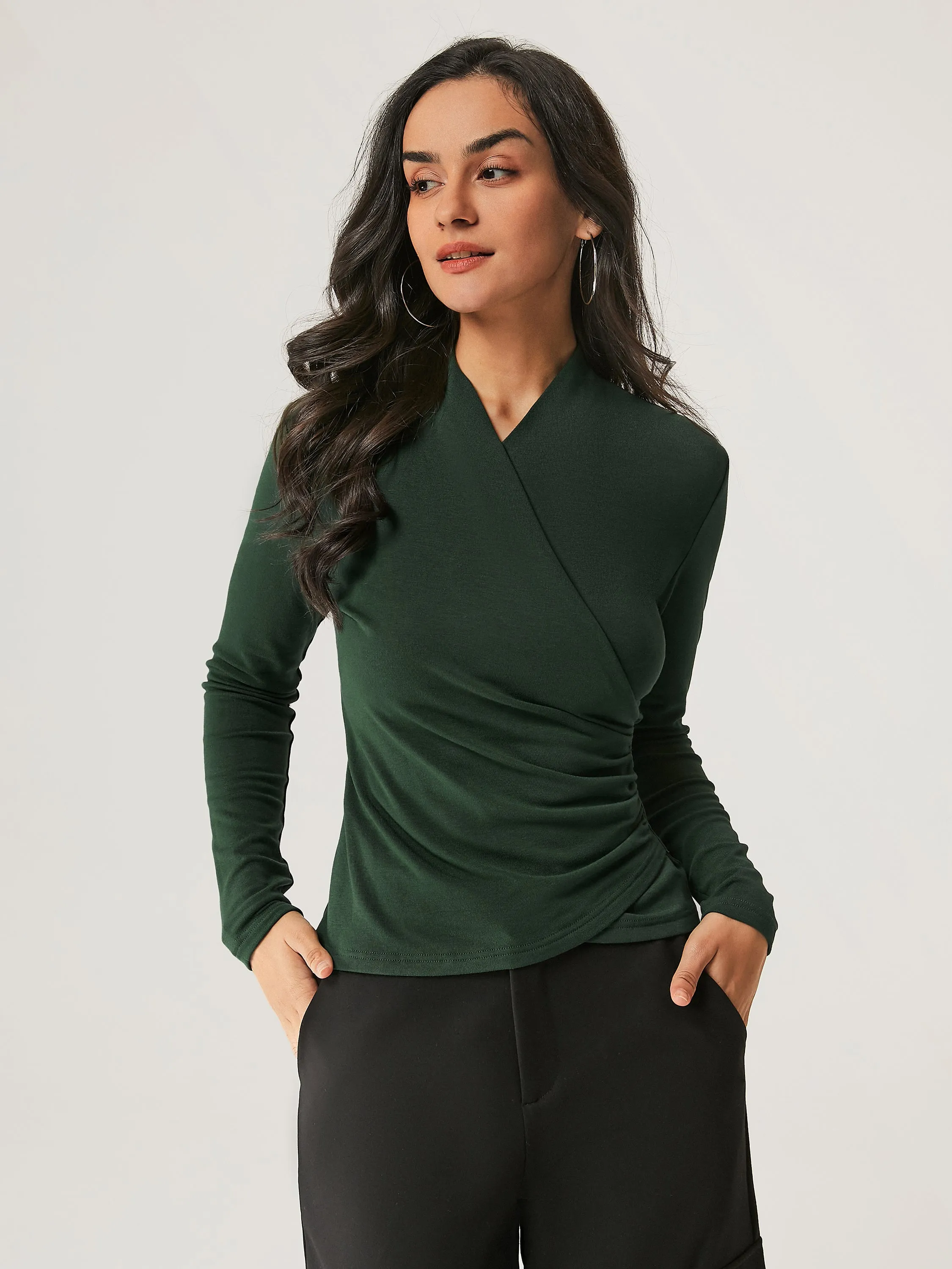 Thermal Surplice Long Sleeve Top